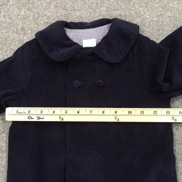 VTG Rags Land Girls Sz 2T Blue Corduroy Peacoat Jacket Made in USA - Picture 8 of 10